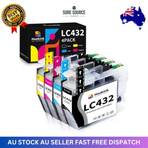 LC432 Ink Cartridge 4 Pack High Yield for Brother MFC J5340DW J5740DW J6540DW - Picture 1 of 7