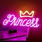 Crown Neon Signs for Wall Decor Princess LED Neon Light Hanging LED Signs for...