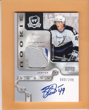 2006-07 THE CUP BLAIR JONES ROOKIE PATCH AUTO /249 TAMPA BAY LIGHTNING #159