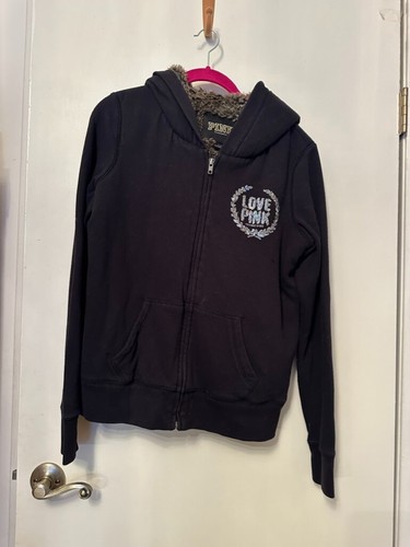 UNDERCOVER Cappotto con cappuccio Victorias Secret rosa lim ed sfilata paillettes pelliccia bling nuovo con etichette S