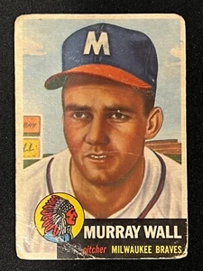 1953 Topps Murray Wall #217 Rookie RC - POOR - CREASES - Picture 1 of 3