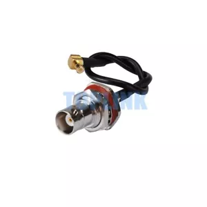 MCX Male Plug RA to BNC Female Jack Adapter RF Pigtail Cable RG174 15cm for WiFi - Picture 1 of 3
