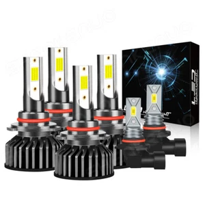 For GMC Sierra 1500 2003-2006 - 6x White LED Bulbs Combo Headlight + Fog Lights - Bild 1 von 18