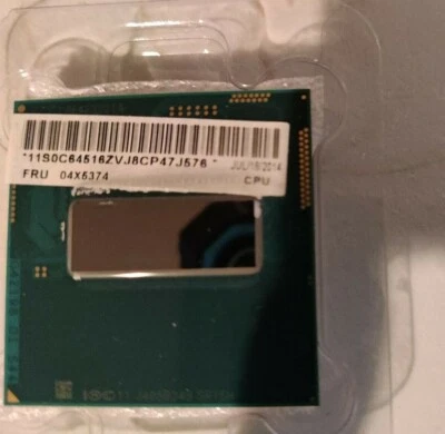 Intel i7-4700MQ SR15H Quad Core 2.40 GHz Socket G3 47W 04X5374 Mobile Processor - Bild 1 von 2