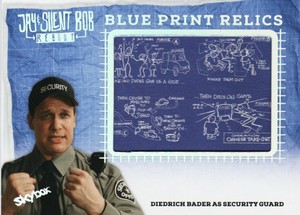 Jay & Silent Bob Reboot Skybox Blue Print Relic Card BPR-35 Diedrich Bader SP