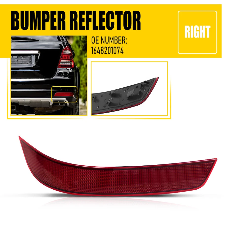 Reflector de parachoques trasero derecho Fit 2010-2012 Mercedes Benz GL450 GL550 GL350 X164 Foto 1 de 4