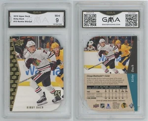 2019-20 Upper Deck Rookie Die Cut Hockey Card #15 Dach Black Hawks GMA 9 Mint - Picture 1 of 1