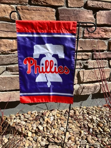 Philadelphia Phillies Double Sided Bell Garden Flag  12.5" x 18” Cover