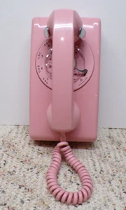 1968 Stromberg-Carlson PINKES Drehscheibenwand Mid Century Retro Telefon Phone - Bild 1 von 20