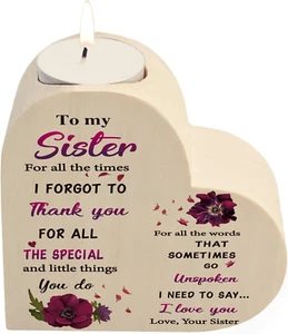 Sister Gifts from Sisters, Sister Birthday Gift Ideas, Candle Holder Gifts for S - Picture 1 of 12