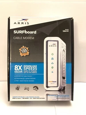 ARRIS SURFboard SB6141 Docsis 3.0 Cable Modem - Image 1 of 4