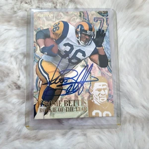 ~Jerome Bettis 1994 Fleer Rookie of the Year Insert Card #9 Signed~ - Picture 1 of 3