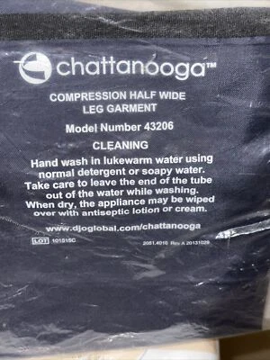 Prenda de compresión de presión Chattanooga media ancha para piernas modelo No. 43206 NUEVO Foto 1 de 4