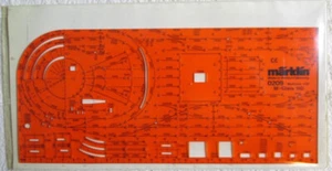 MÄRKLIN Gleisplan Schablone 0209 Anleitung 1:10 H0 M-Gleis Gleispläne - Bild 1 von 1