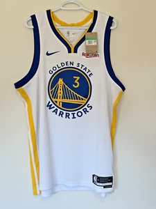 NWT Warriors Chris Paul Jersey #3 Association Swingman Nike 52 XL Rakuten Patch - Picture 1 of 5