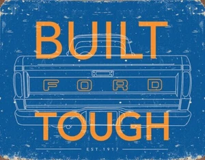 Ford Vintage Tough Built Trucks USA Metall Deko Schild - American Pick-Up Truck - Bild 1 von 1
