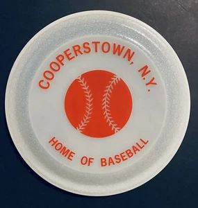 Disco volador de béisbol Whirley Industries Cooperstown, Nueva York, hogar del béisbol - Imagen 1 de 4