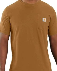 Size L-Carhartt Men's Relaxed Fit Heavyweight Short-Sleeve Pocket T-Shirt - Picture 1 of 2