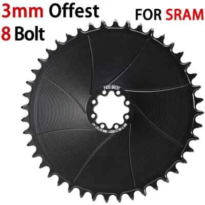 3mm Offset 8 Bolt Chainring Narrow Wide Teeth 38T-54T Chainwheel Direct Mount - Image 1 of 4