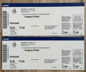 Gregory Porter – 2 Konzertkarten für den 11. Juli in Hamburg Stadtpark Open Air - Bild 1 von 1