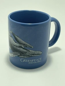Tazas de café Greenpeace Pieter Folkens ballenas jorobadas 1985 - Imagen 1 de 9
