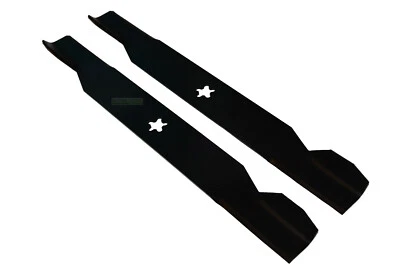 PERFEKTGARTEN 2 X 53,5 CM lawnmower part fits Husqvarna, Roper, Partner, Viking / 5 arm star