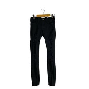 Frame Denim Women's Le Skinny de Jeanne Denim Jeans in Film Noir - Bild 1 von 10