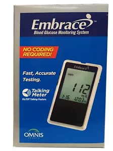 Embrace Blood Glucose Monitor System Talking Meter Brand New! - Picture 1 of 6