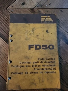 FIATALLIS Model FD50 Crawler DOZER Tractor Parts Catalog 73127737 - Picture 1 of 5