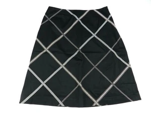 TALBOTS size 6P black skirt stretch A-line skirt (r27) - Picture 1 of 1