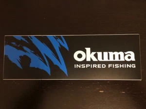 Okuma Sticker Decal Fishing Rod Reel Marlin Fly Gear Dorado 10"X3.5" - Picture 1 of 1