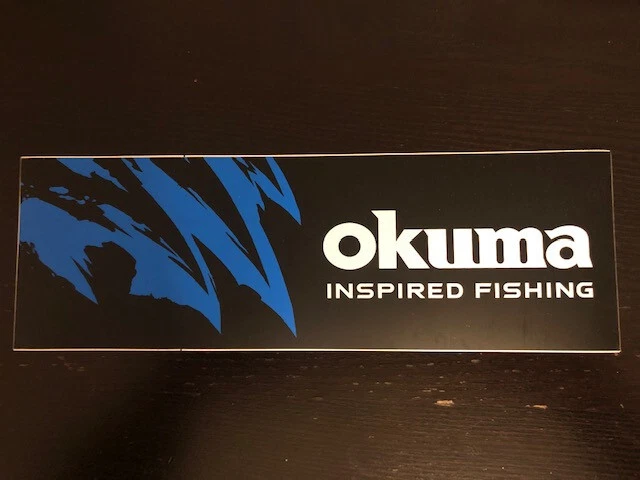 Okuma Sticker Decal Fishing Rod Reel Marlin Fly Gear Dorado 10"X3.5" - Imagem 1 de 1