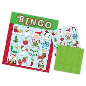 Christmas Bingo Party Game, 16 Boards for Kids/Adults, Premium Qaulity, Pre cut - Picture 1 of 1