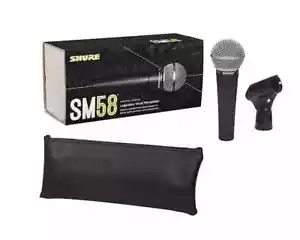 Shure SM58S Vocal Mic - Road-Proven Cardioid w/Mute Switch for Live/Studio - Picture 1 of 3