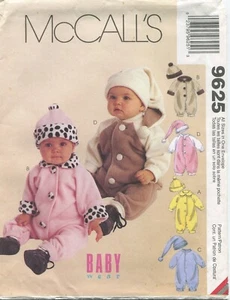 McCalls 9625 Kleinkinder Strick Overall Mützen Schnittmuster ungeschnitten - Bild 1 von 2