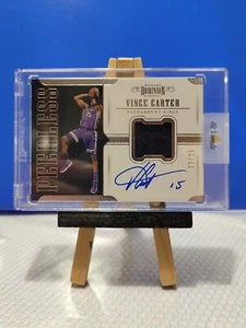 VINCE CARTER Jersey #23/25 On Card Auto 2017-18 Panini Dominion Peerless Patch - Picture 1 of 2