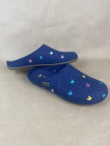 Halflinger Wool Slippers EU 38 US 7 Farfalline Butterflies Comfy - Picture 1 of 14