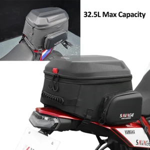 Expandable Tail Bag Rear Seat Bag Luggage Backpack For Honda CB500 Hornet CB500F - Picture 1 of 24