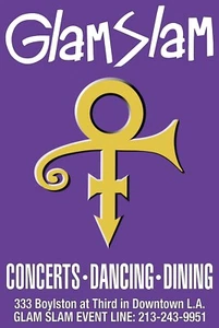 Prince “Glam Slam” Los Angeles, Vintage Club Poster 24x36” - Picture 1 of 1