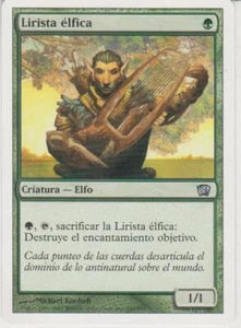 Magic MTG Tradingcard Eighth Edition 2003 Elvish Lyrist 242/350 SPANISH - Bild 1 von 1