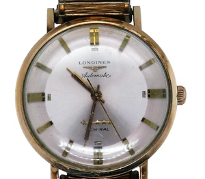 Vintage 10k gold filled LONGINES ADMIRAL AUTOMATIC watch WORKING #1260 - Picture 1 of 12