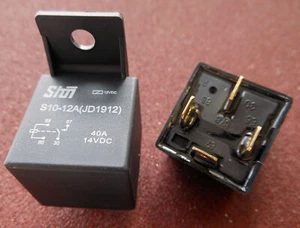 2pcs 4 Pin Post Car Relay JD1912 Backrest Type DC 12V 40A NEW - Picture 1 of 3