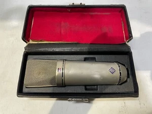 1 x Vintage 1981 Neumann U87 condenser microphone with original leather case - Picture 1 of 8