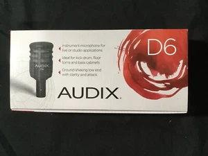 BRAND NEW Audix D6 Dynamic Cable Professional Microphone (Shure, Sennheiser, AT) - Picture 1 of 7