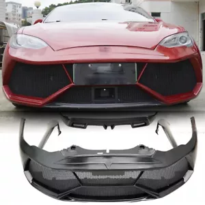BODYKITS Front Bumper Side Skirt Rear Diffuser Spoiler For Tesla model S 2012-15 - Picture 1 of 11