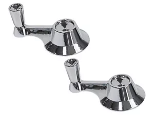 1963-64 Galaxie Vent Window Handles Crank 500XL LH RH Chrome Diecast New - Picture 1 of 2