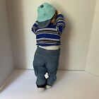 Vintage Lifelike Hide & Seek Time Out Boy Doll With Clothes And Shoes 18”