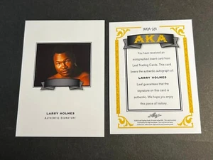 2012 Leaf BLANK BACK PROOF MISSING AUTO/FOIL & # AKA Larry Holmes - Picture 1 of 2
