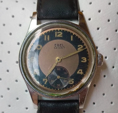 Ebel Sport - Reloj militar suizo vintage, años 40 - Funciona Foto 1 de 4