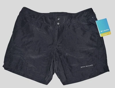 Pantalones Cortos Columbia PFG Mujer Omni Shield Coral Point, Negros, PEQUEÑOS - NUEVOS CON ETIQUETAS Foto 1 de 4
